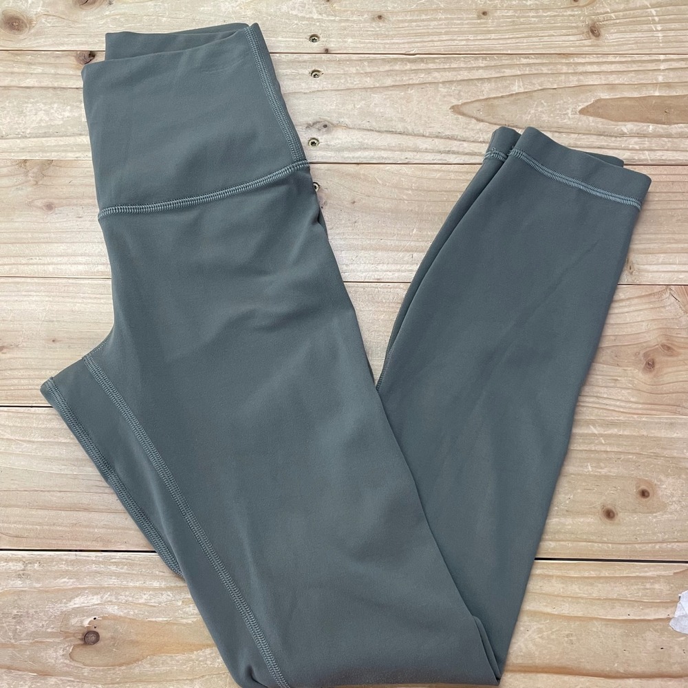 Lululemon Align High-Rise Pant Dark Sage Green Leggings Size 2